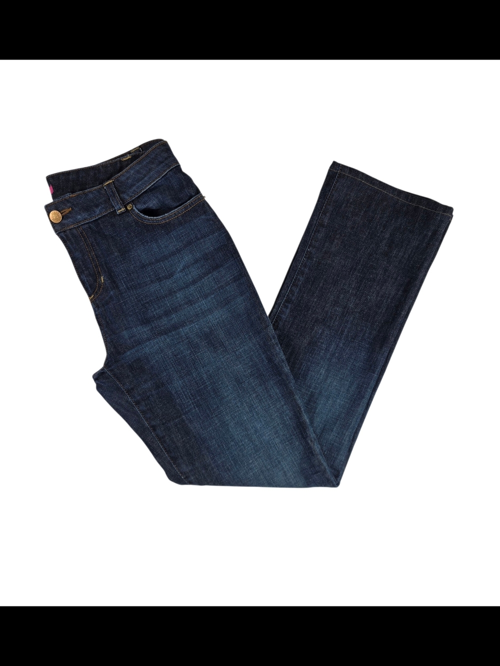 Lilly Pulitzer Dark to Medium Blue Denim Jeans Sz 10